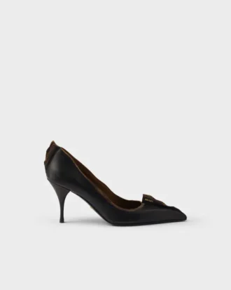 Zapatos de salón de piel envejecida