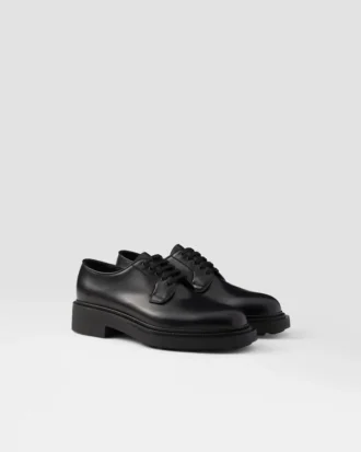 Zapatos Derby de piel cepillada