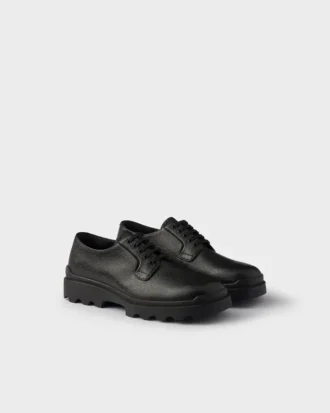 Zapatos Derby de piel estampada