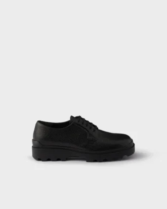 Zapatos Derby de piel estampada