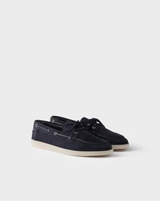 Zapatos náuticos de ante con cordones