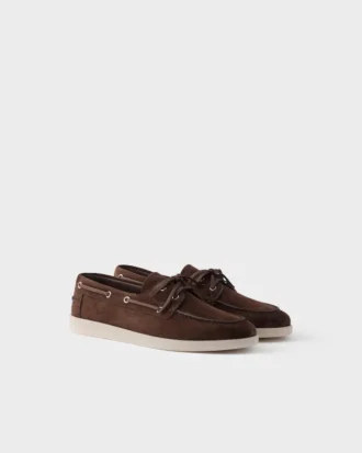 Zapatos náuticos de ante con cordones