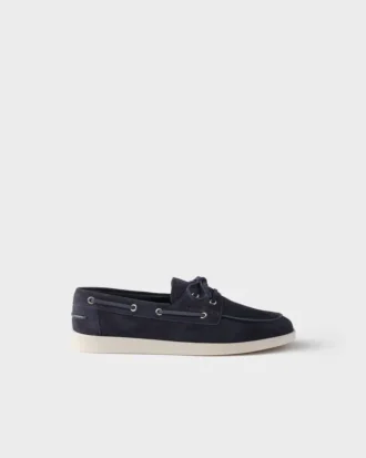 Zapatos náuticos de ante con cordones