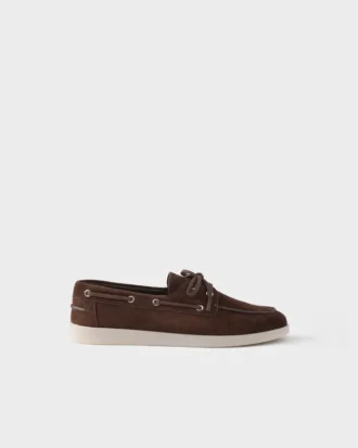 Zapatos náuticos de ante con cordones