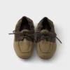 Zapatos náuticos Shuffle de lona envejecida y piel Zapatos náuticos Shuffle de lona envejecida y piel