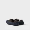 Zapatos náuticos Shuffle de lona envejecida y piel Zapatos náuticos Shuffle de lona envejecida y piel