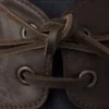Zapatos náuticos Shuffle de lona envejecida y piel Zapatos náuticos Shuffle de lona envejecida y piel