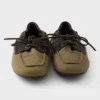 Zapatos náuticos Shuffle de lona envejecida y piel Zapatos náuticos Shuffle de lona envejecida y piel